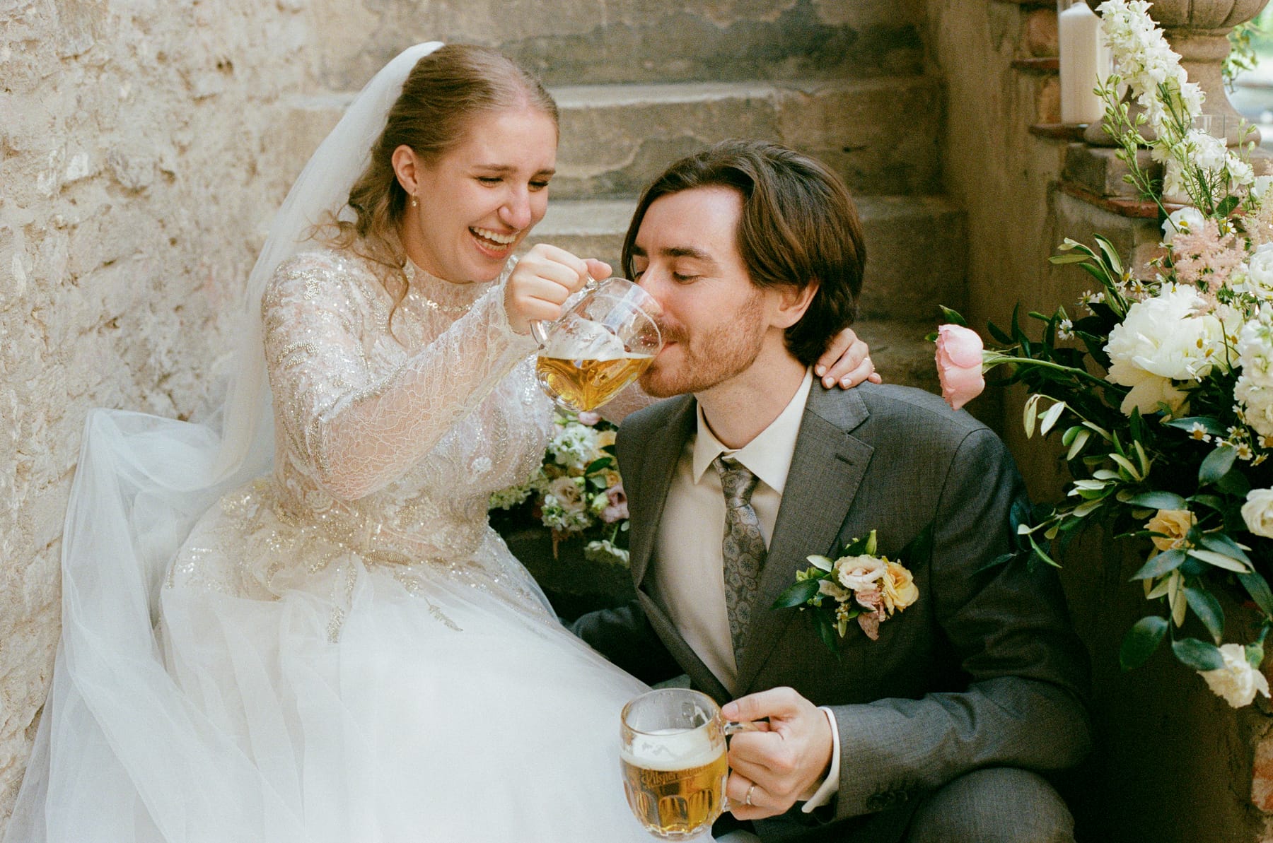 Analógová svadobná fotografia od Mária Poláčika.